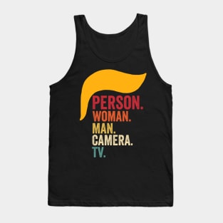 Person Woman Man Camera TV Tank Top